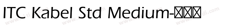 ITC Kabel Std Medium字体转换